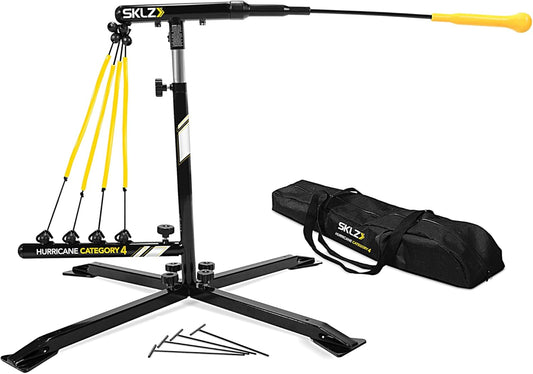Portable Baseball & Softball Hitting Trainer with Power Bands & Carry Bag 🎯