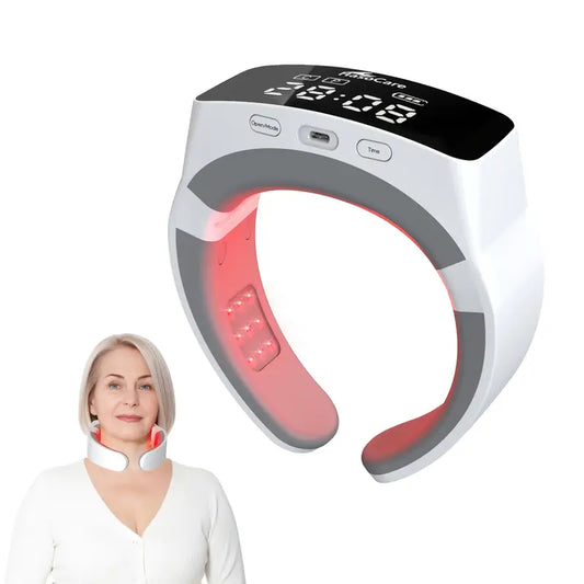 KTS FDA Cleared - Red Light Therapy Neck Massager For Adults - Pain Relief & Blood