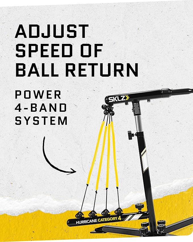 Portable Baseball & Softball Hitting Trainer with Power Bands & Carry Bag 🎯