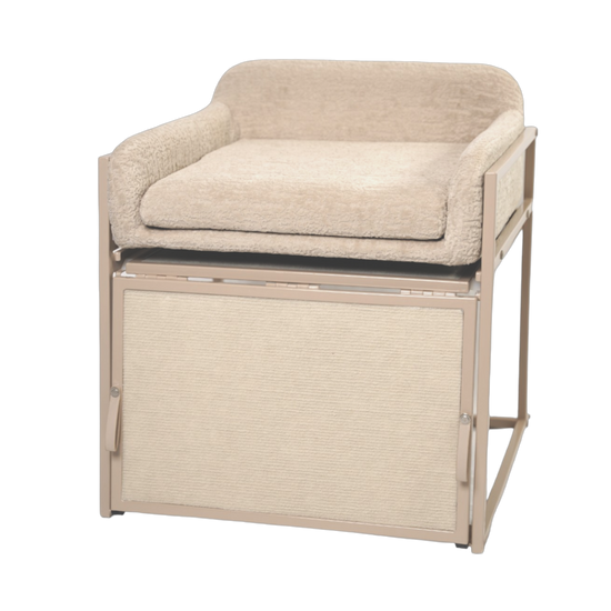 Pet Office Chair Companion - Cozy Elevated Bed for Your Furry Friend 🐾
