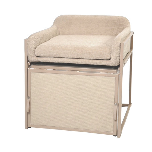 Pet Office Chair Companion - Cozy Elevated Bed for Your Furry Friend 🐾