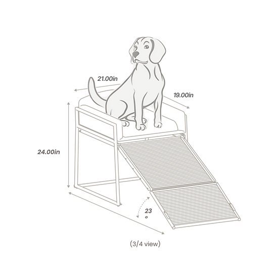 Pet Office Chair Companion - Cozy Elevated Bed for Your Furry Friend 🐾